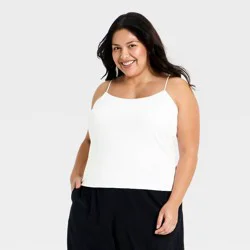 Women's Sculpt Cami Top - A New Day™ White XXL
