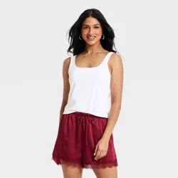Women's Sculpt Square Tank Top - A New Day™ White XL