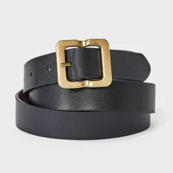 Indented Reversible Center Bar Belt - A New Day™ Black/Brown S