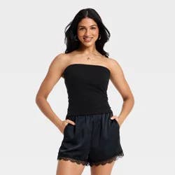 Women's Sculpt Tube Top - A New Day™ Black M