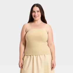 Women's Sculpt Tube Top - A New Day™ Beige XXL