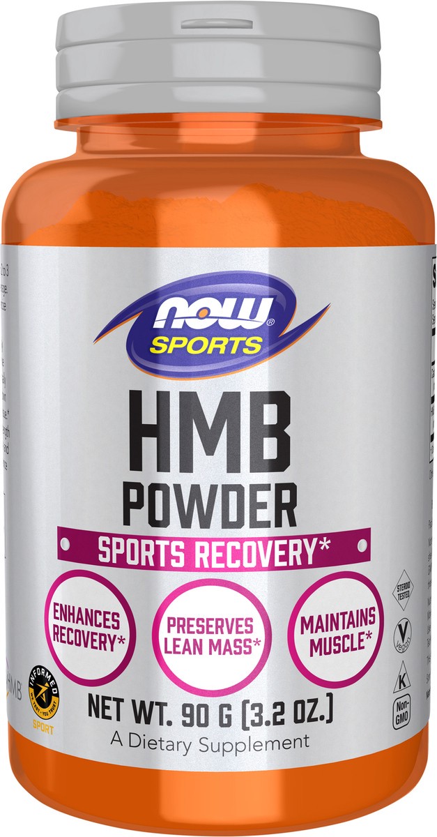 slide 7 of 8, NOW Sports HMB Powder - 90 g (3.2 oz.), 90 g