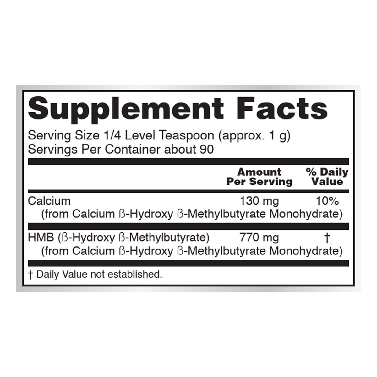 slide 8 of 8, NOW Sports HMB Powder - 90 g (3.2 oz.), 90 g