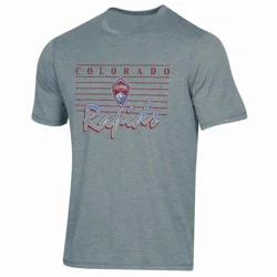 MLS Colorado Rapids Men's Gray Short Sleeve Tri-Blend T-Shirt - M