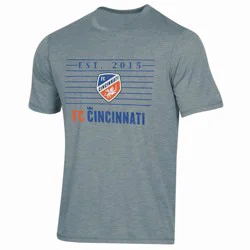 MLS FC Cincinnati Men's Gray Short Sleeve Tri-Blend T-Shirt - XXL