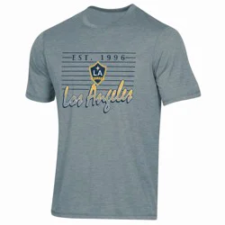MLS Los Angeles Galaxy Men's Gray Short Sleeve Tri-Blend T-Shirt - M