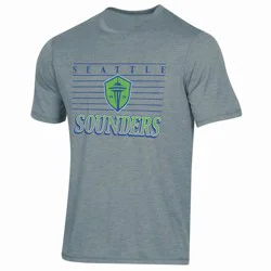 MLS Seattle Sounders Men's Gray Short Sleeve Tri-Blend T-Shirt - XXL