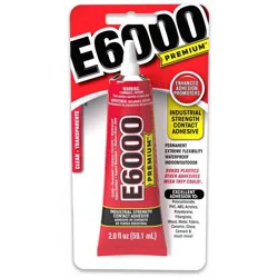 E6000 Premium Industrial Strength Glue Adhesive Clear 2.0 Fl Oz
