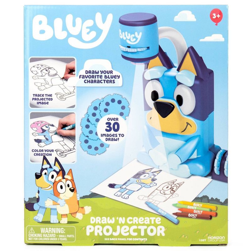 slide 1 of 5, Bluey Draw 'N Create Projector, 1 ct