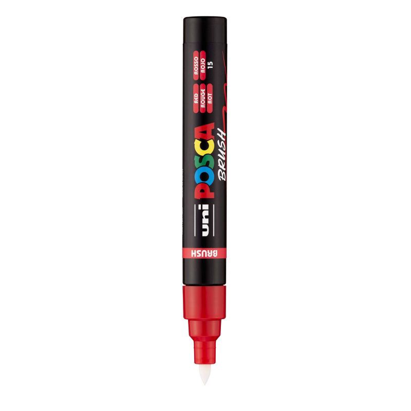 slide 3 of 8, uniball 8pk POSCA Water-Based Paint Markers Reversible Brush Tip 1.0-4.0mm, 8 ct