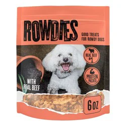 Rowdies Beef Flavor Dog Treats - 6oz
