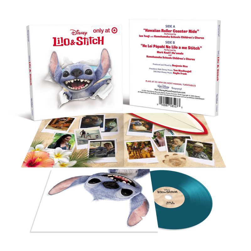 slide 2 of 4, Universal Music Group Mark Keali'i Ho'omalu, Kamehameha Schools Tiny Vinyl Edition - Hawaiian Roller Coaster Ride/He Mele No Lilo (Target Exclusive, vinyl 4 inch), 1 ct