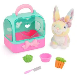 Glitter Girls Plush Rabbit Lulu and GG Bunny Carrier Playset
