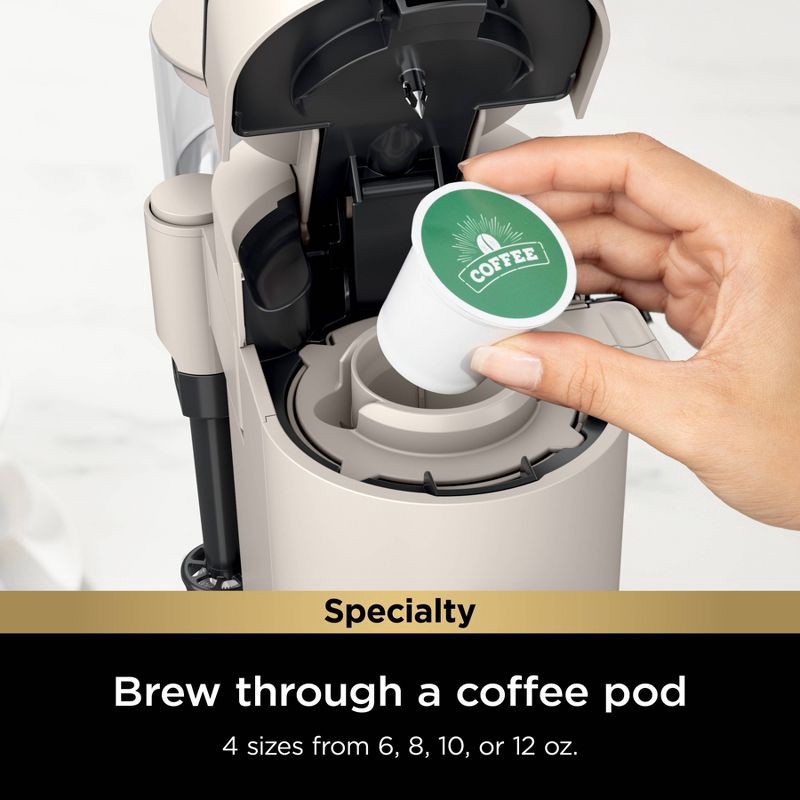 slide 3 of 8, Ninja Single-Serve Pods Grounds Deluxe Espresso Machine & Hot & Iced Specialty Coffee Maker with Rapid Cold Brew Green, 1 ct