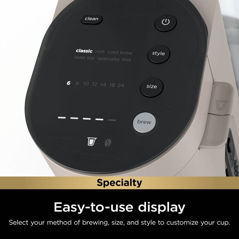 slide 4 of 8, Ninja Single-Serve Pods Grounds Deluxe Espresso Machine & Hot & Iced Specialty Coffee Maker with Rapid Cold Brew Green, 1 ct