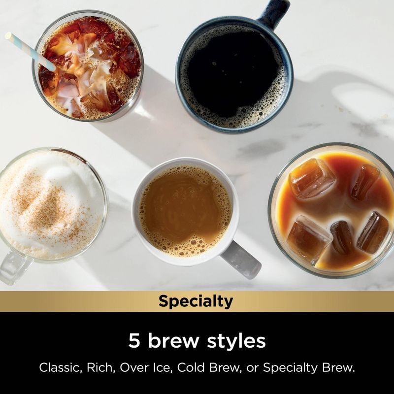 slide 7 of 8, Ninja Single-Serve Pods Grounds Deluxe Espresso Machine & Hot & Iced Specialty Coffee Maker with Rapid Cold Brew Green, 1 ct