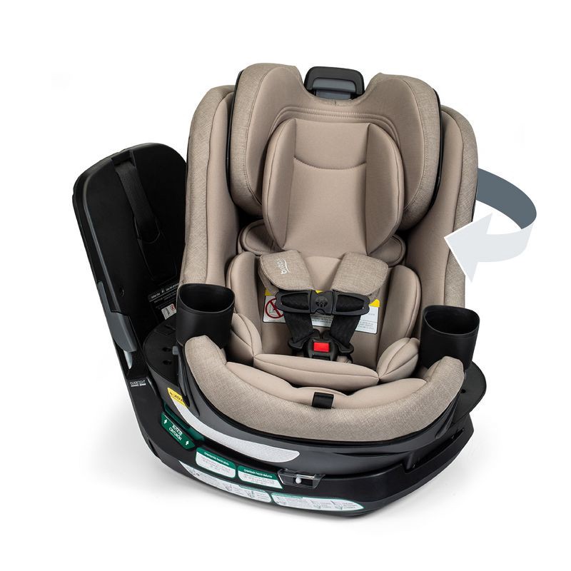 slide 1 of 12, Britax Galaxy 360 Slim Rotating Convertible Car Seat with Swivel Smooth Steel Ring - Teak: Anti-Rebound Bar, Fits 3 Across, LATCH Compatible, 1 ct