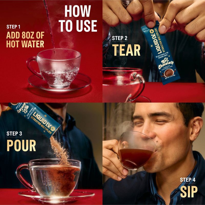 slide 5 of 6, Liquid I.V. Hot Chocolate Sports Drinks - 6pk/1.9 fl oz, 6 ct, 1.9 fl oz