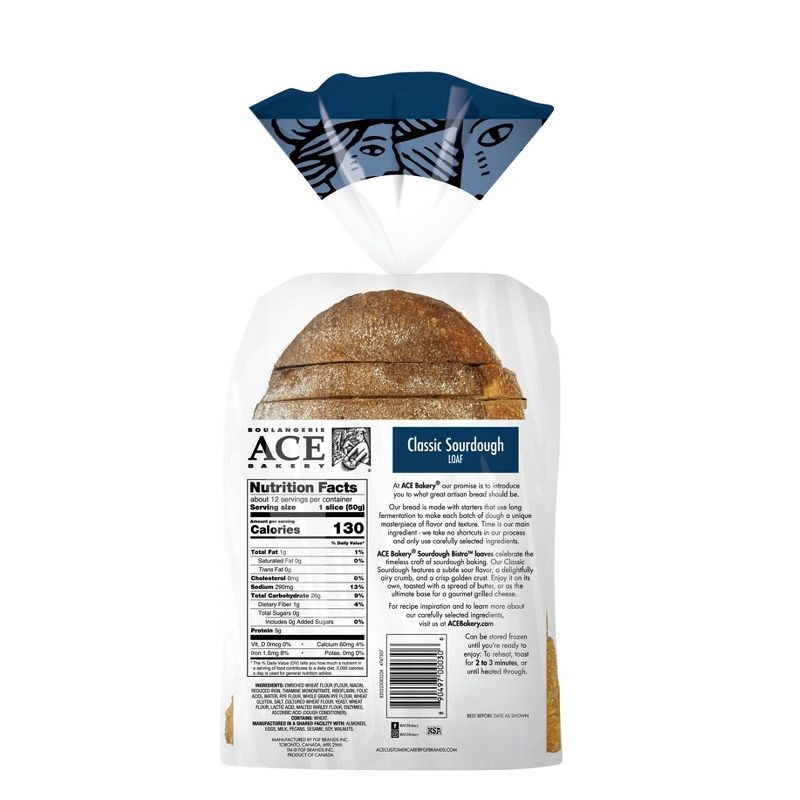 slide 2 of 4, Ace Bakery Sourdough Bistro Bread Loaf - 21oz, 21 oz