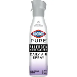 Clorox PURE Allergen Neutralizer Daily Air Spray Air Fresheners Nighttime Calm - 8oz: Non-Toxic, 1-Pack