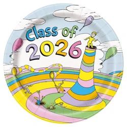 Dr. Seuss Graduation 20ct 9" Dinner Paper Plates
