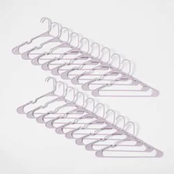 18pk Plastic Hangers Lavender - Brightroom™