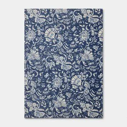 5'x7' Paisley Area Rug Blue/White - Threshold™