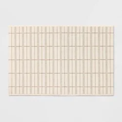24"x36" Plaid Scatter Accent Rug Cream/Tan - Threshold™