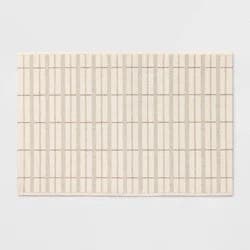 24"x36" Plaid Scatter Accent Rug Cream/Tan - Threshold™