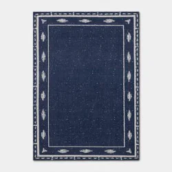 5'x7' Ikat Woven Area Rug Blue - Threshold™