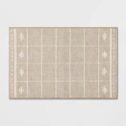 24"x36" Ikat Striped Scatter Accent Rug Khaki - Threshold™