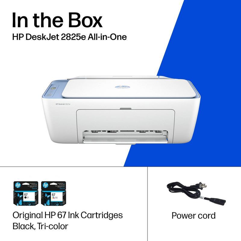 slide 9 of 16, HP Inc. HP DeskJet 2825e Wireless All-in-One Color Printer, Scanner, Copier with 3 Months Free Instant Ink (6W7F4A), 1 ct