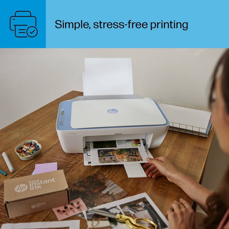 slide 10 of 13, HP Inc. HP DeskJet 2825e Wireless All-in-One Color Printer, Scanner, Copier with 3 Months Free Instant Ink (6W7F4A), 1 ct