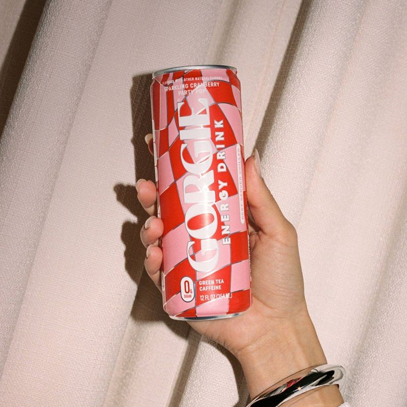 slide 5 of 12, Gorgie Cranberry Party Pop Energy Drink - 12 fl oz, 12 fl oz