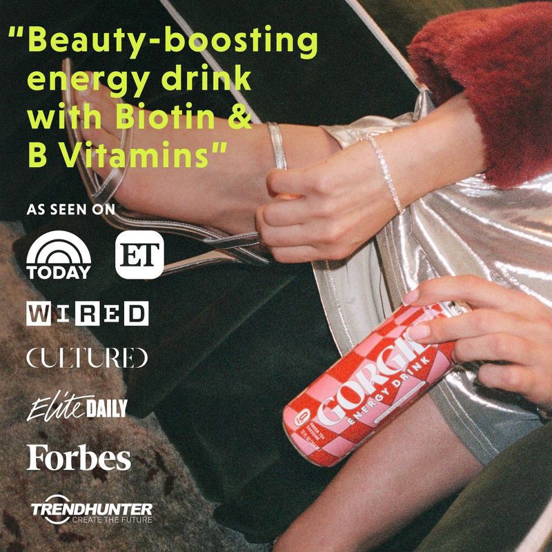 slide 8 of 12, Gorgie Cranberry Party Pop Energy Drink - 12 fl oz, 12 fl oz