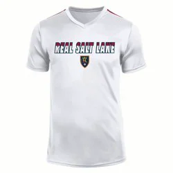 MLS Real Salt Lake Men's White Short Sleeve V-Neck Impact T-Shirt - M