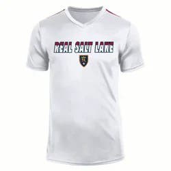 MLS Real Salt Lake Men's White Short Sleeve V-Neck Impact T-Shirt - M