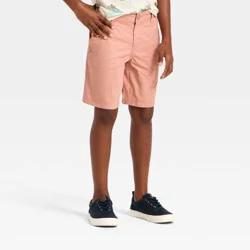 Boys' 'At the Knee' Flat Front Shorts - Cat & Jack™ Pink 7
