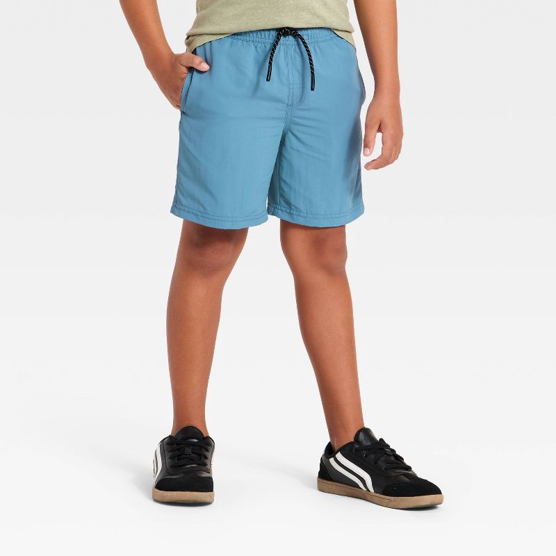 slide 1 of 3, Boys' Quick Dry 'Above the Knee' Pull-On Shorts - Cat & Jack™ Blue S, 1 ct
