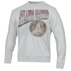 MLS Atlanta United FC Adult Ash Gray Crew Neck Fleece Sweatshirt - XXL