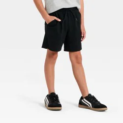 Boys' Textured 'Above the Knee' Pull-On Shorts - Cat & Jack™ Black XS