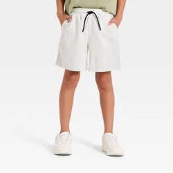 Boys' Textured 'Above the Knee' Pull-On Shorts - Cat & Jack™ Ivory S