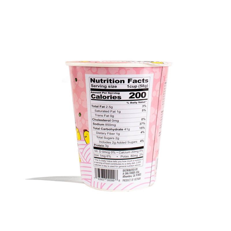 slide 2 of 6, A-Sha Foods USA Gluten Free Hello Kitty My Melody Chicken Lemongrass Flavored Pho Rice Noodle Soup - 2oz, 2 oz