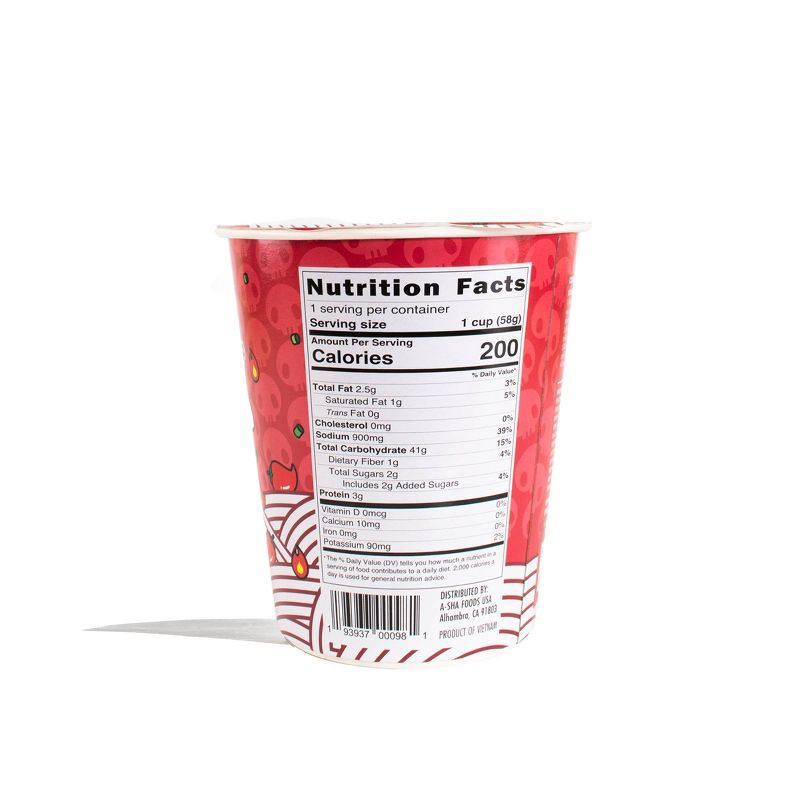 slide 2 of 6, A-Sha Foods USA Gluten Free Hello Kitty Kuromi Spicy Beef Flavored Pho Rice Noodle Soup - 2oz, 2 oz
