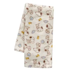 Bedtime Originals My Little Snoopy Coral Fleece Baby Blanket: Animal Prints, 30" x 40", 1 Pack