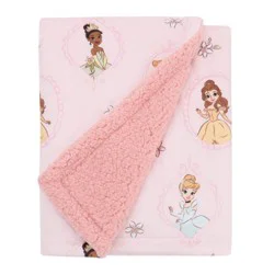NoJo Disney Princess Dreams in Bloom Baby Blanket: Knitted, 30" x 40", Classic Patterns