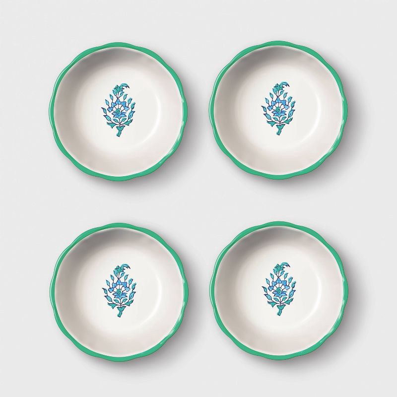 4pc 11.5oz Bouquet Mini Bowls Blue - Roller Rabbit x Target | Shipt