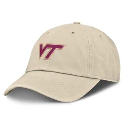 NCAA Virginia Tech Hokies Khaki Tonal Relaxed Fit Adjustable Hat