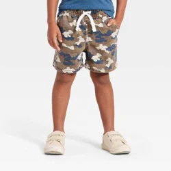 Toddler Boys' Relaxed Fit Pull-On Denim Shorts - Cat & Jack™ Brown 3T