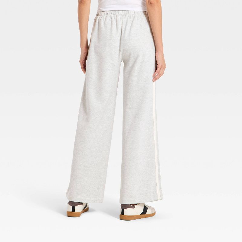 slide 2 of 3, Women's Mid-Rise Straight Leg Track Sweatpants - Universal Thread™ Heather Gray M, 1 ct